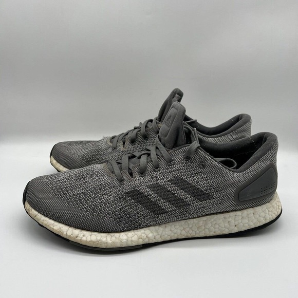 adidas Other - Adidas Mens Gray BB6290 Pureboost DPR Lace Up Athletic Running Shoes Size US 11